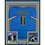 Framed Autographed/Signed Jackson Chourio 35x39 Milwaukee Blue Baseball Jersey Beckett BAS COA
