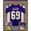 Framed Autographed/Signed Jared Allen 35x39 Minnesota Purple Football Jersey Beckett BAS COA