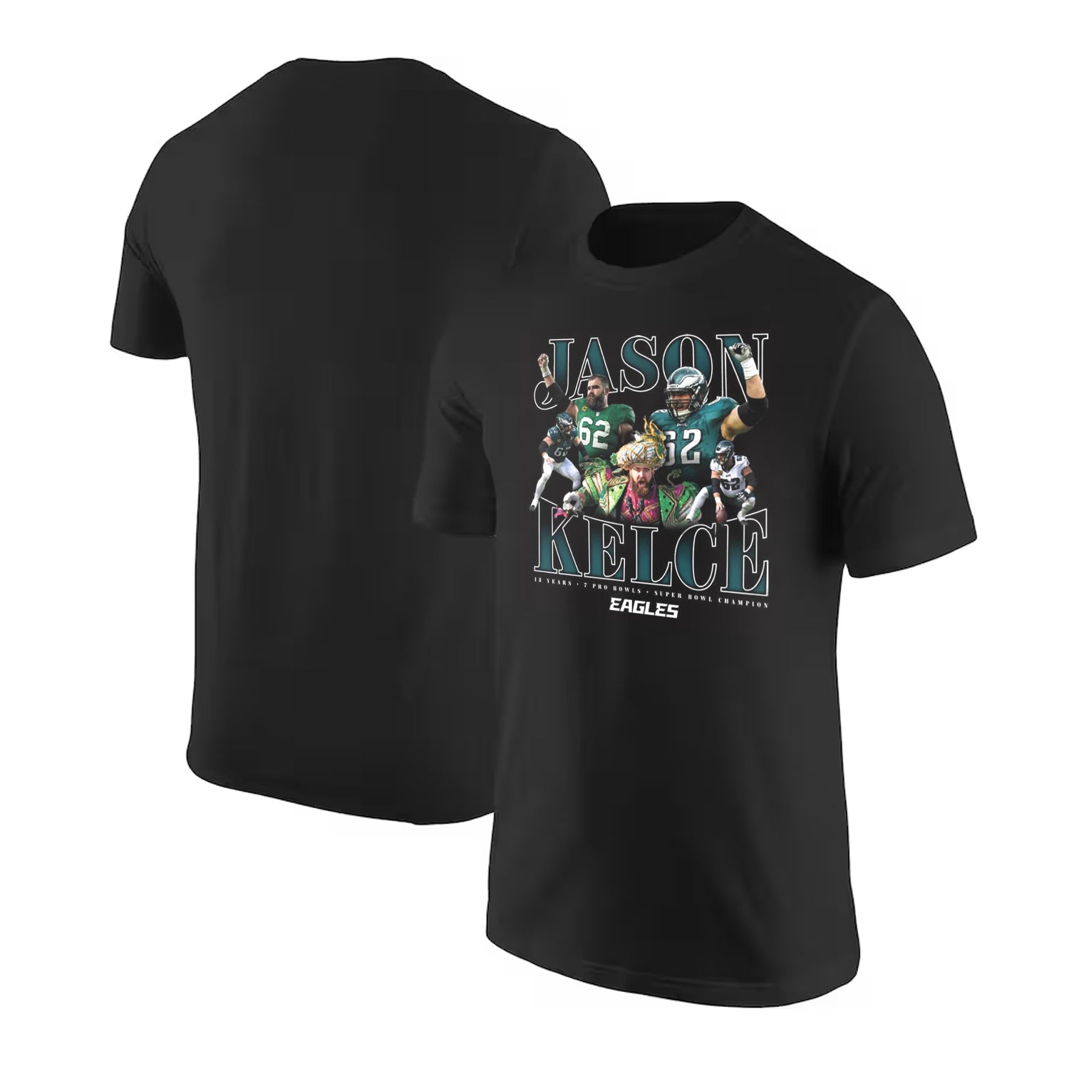 Jason Kelce Philadelphia Eagles Retirement Edition T-Shirt (Limited Run) - Sports Collectibles, Sports Memorabilia, Sports Fan Shop, Sports Gifts
