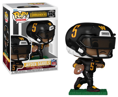 Jayden Daniels Funko Pop #324 - Washington Commanders NFL Debut Rookie Figure - Sports Gifts, Sports Memorabilia, Sports Collectibles, Fan Shop