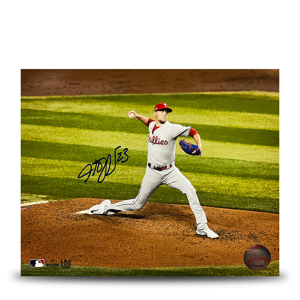 Jeff Hoffman Championship Action Philadelphia Phillies Autographed 11" x 14" Baseball Photo - Sports Collectibles, Sports Memorabilia, Sports Fan Shop, Sports Gifts