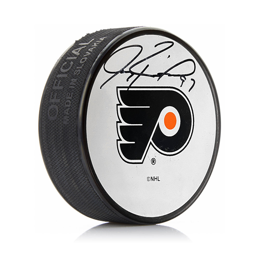 Jeremy Roenick Philadelphia Flyers Autographed White Hockey Logo Puck - Sports Collectibles, Sports Memorabilia, Sports Fan Shop, Sports Gifts