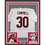 Framed Autographed/Signed Jihaad Campbell 35x39 Alabama White College Football Jersey JSA COA