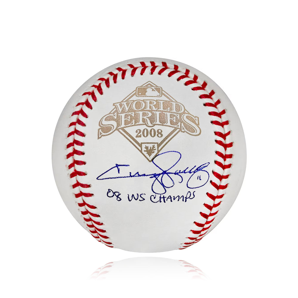 Jimmy Rollins Philadelphia Phillies Autographed 2008 World Series Baseball Inscribed WS Champs - JSA - Sports Collectibles, Sports Memorabilia, Sports Fan Shop, Sports Gifts