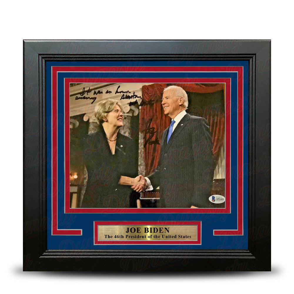 Joe Biden 46th President of the United States Autographed 8" x 10" Framed Photo - Sports Collectibles, Sports Memorabilia, Sports Fan Shop, Sports Gifts