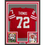 Framed Autographed/Signed Joe Thomas 35x39 Wisconsin Red College Football Jersey Beckett BAS COA
