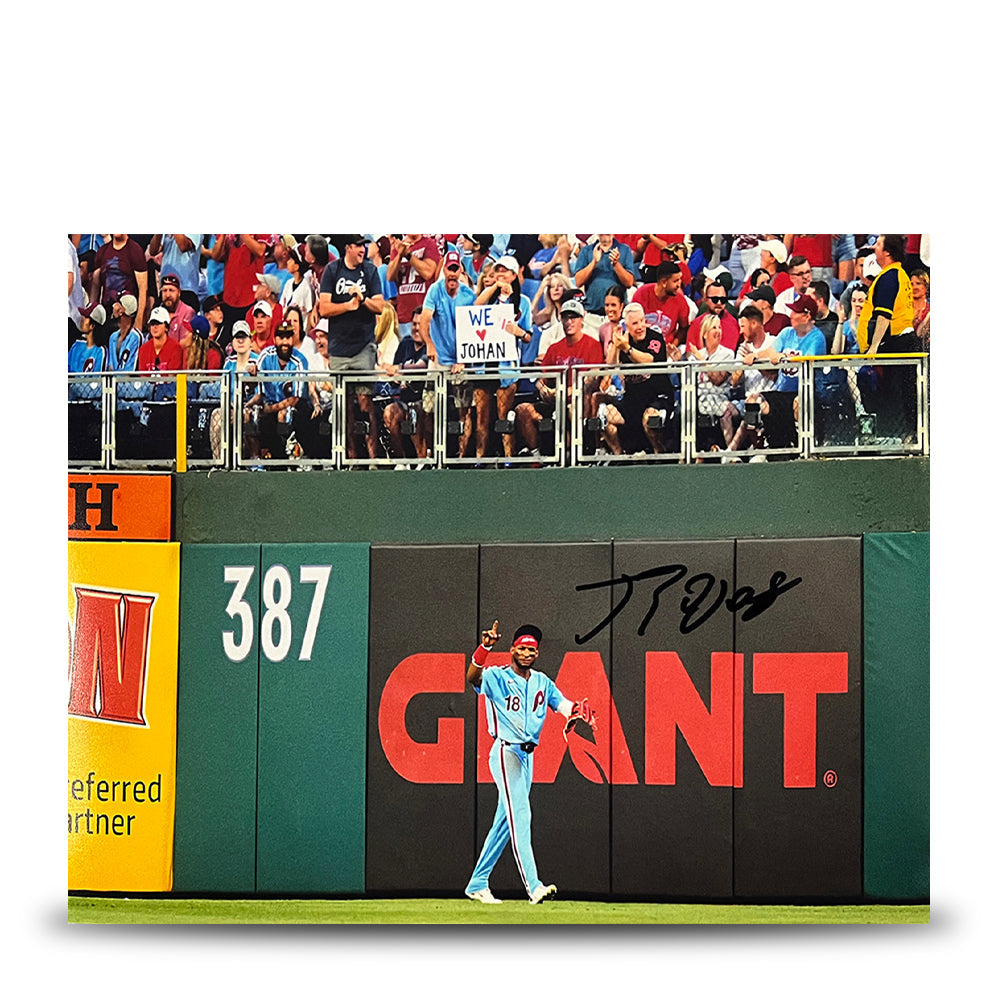 Johan Rojas Philly Love Philadelphia Phillies Autographed 8" x 10" Baseball Photo - Sports Collectibles, Sports Memorabilia, Sports Fan Shop, Sports Gifts