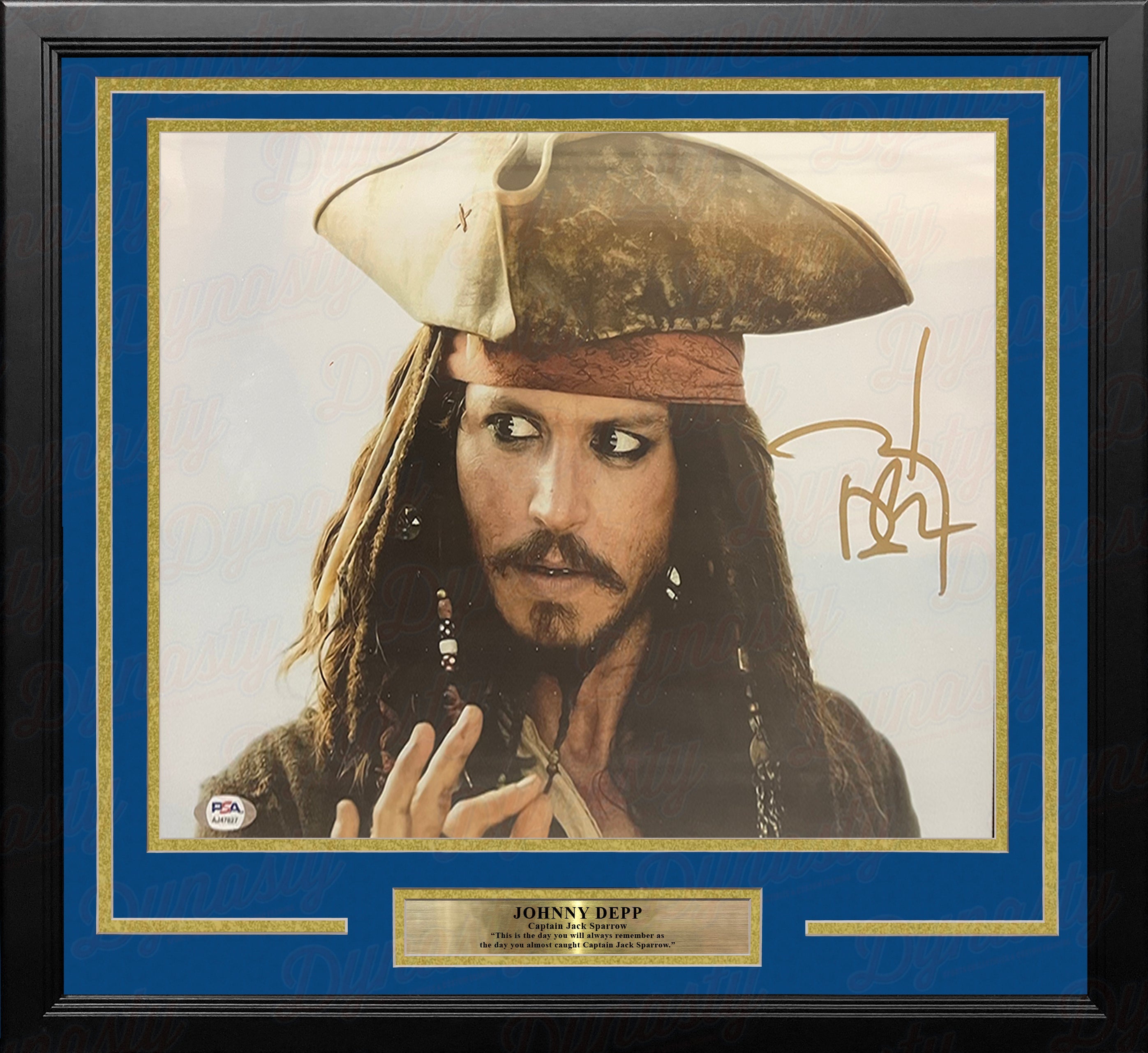 Johnny Depp Autographed Pirates of the Caribbean 11" x 14" Framed Studio Photo - Sports Collectibles, Sports Memorabilia, Sports Fan Shop, Sports Gifts