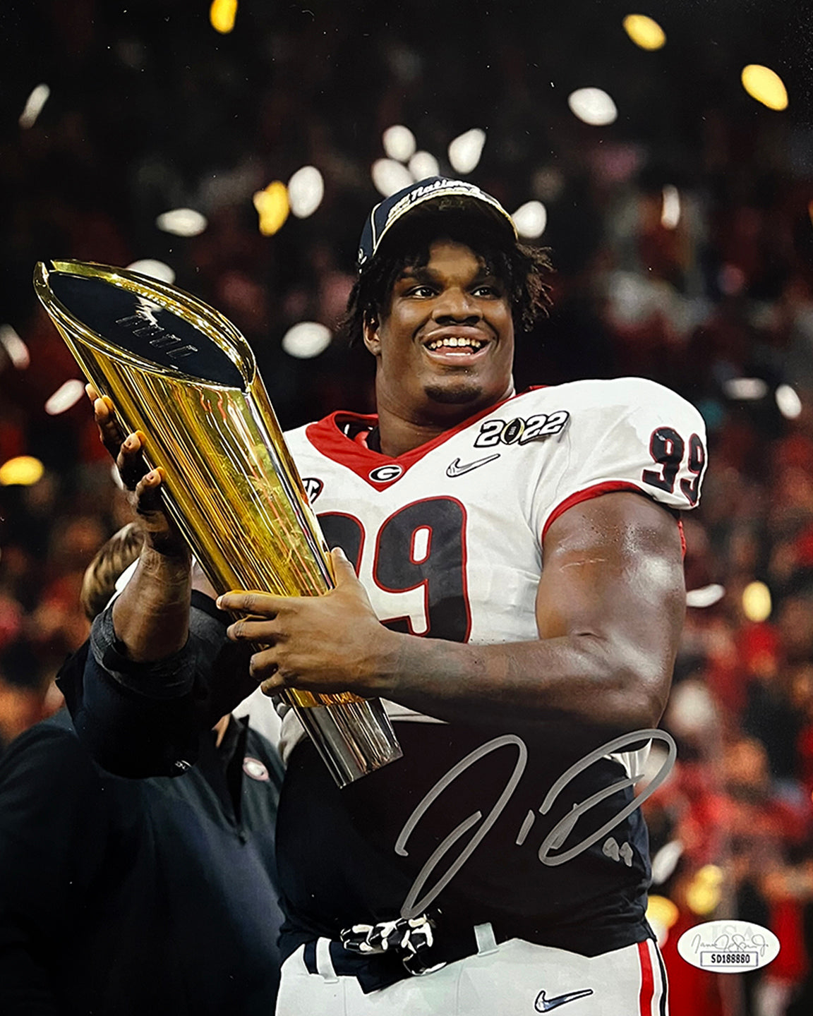 Jordan Davis Georgia Bulldogs Autographed 2021 National Champions College Football Photo - Sports Collectibles, Sports Memorabilia, Sports Fan Shop, Sports Gifts