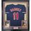 Framed Autographed/Signed Jose Ramirez 35x39 Cleveland Blue Baseball Jersey Beckett BAS COA
