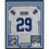 Framed Autographed/Signed Joseph Addai 35x39 Indianapolis White Football Jersey JSA COA