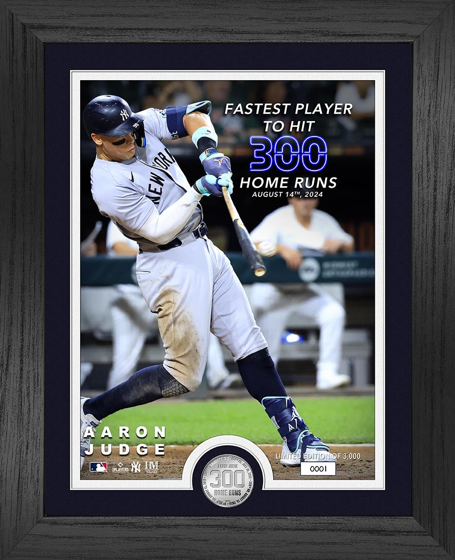 Aaron Judge 300th Career Home Run Silver Coin Photo Mint - Sports Collectibles, Sports Memorabilia, Sports Fan Shop, Sports Gifts