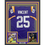 Framed Autographed/Signed Justin Vincent 35x39 LSU Purple College Football Jersey Beckett BAS COA