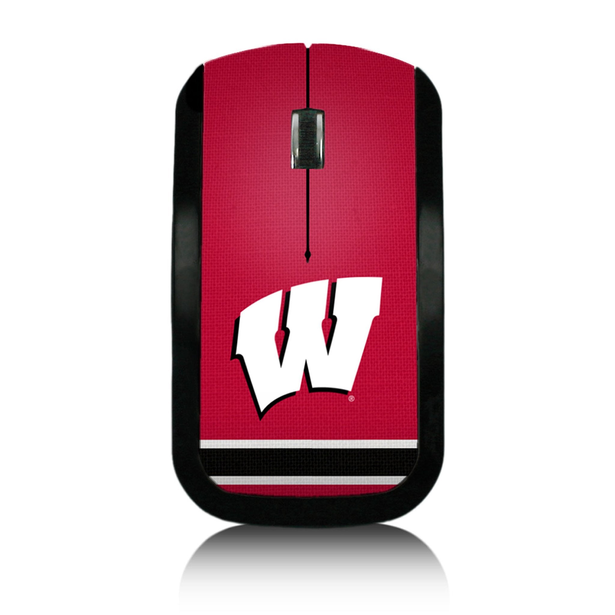 University of Wisconsin Badgers Stripe Wireless Mouse - Sports Gifts, Sports Memorabilia, Sports Collectibles, Fan Shop