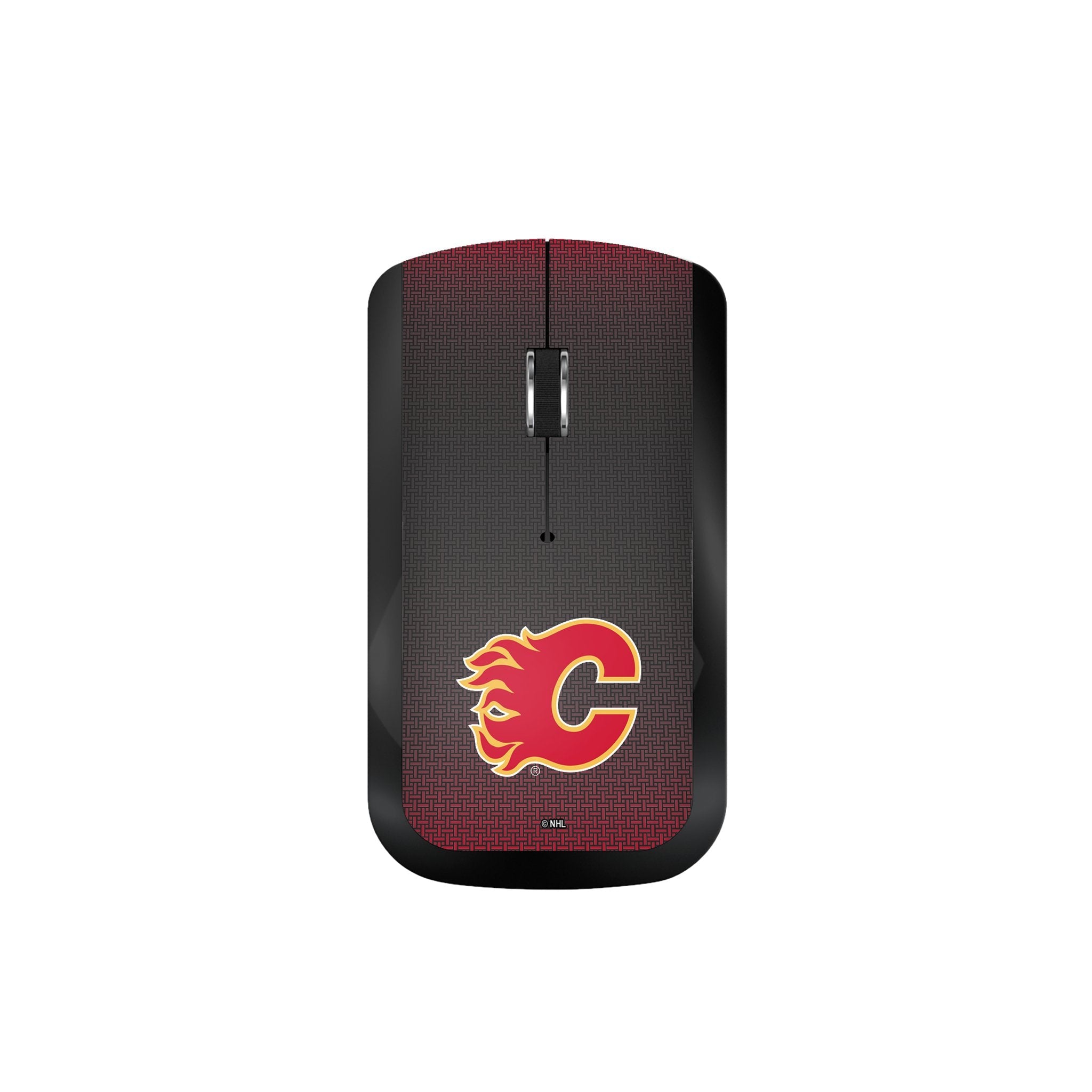 Calgary Flames Linen Wireless Mouse - Sports Gifts, Sports Memorabilia, Sports Collectibles, Fan Shop