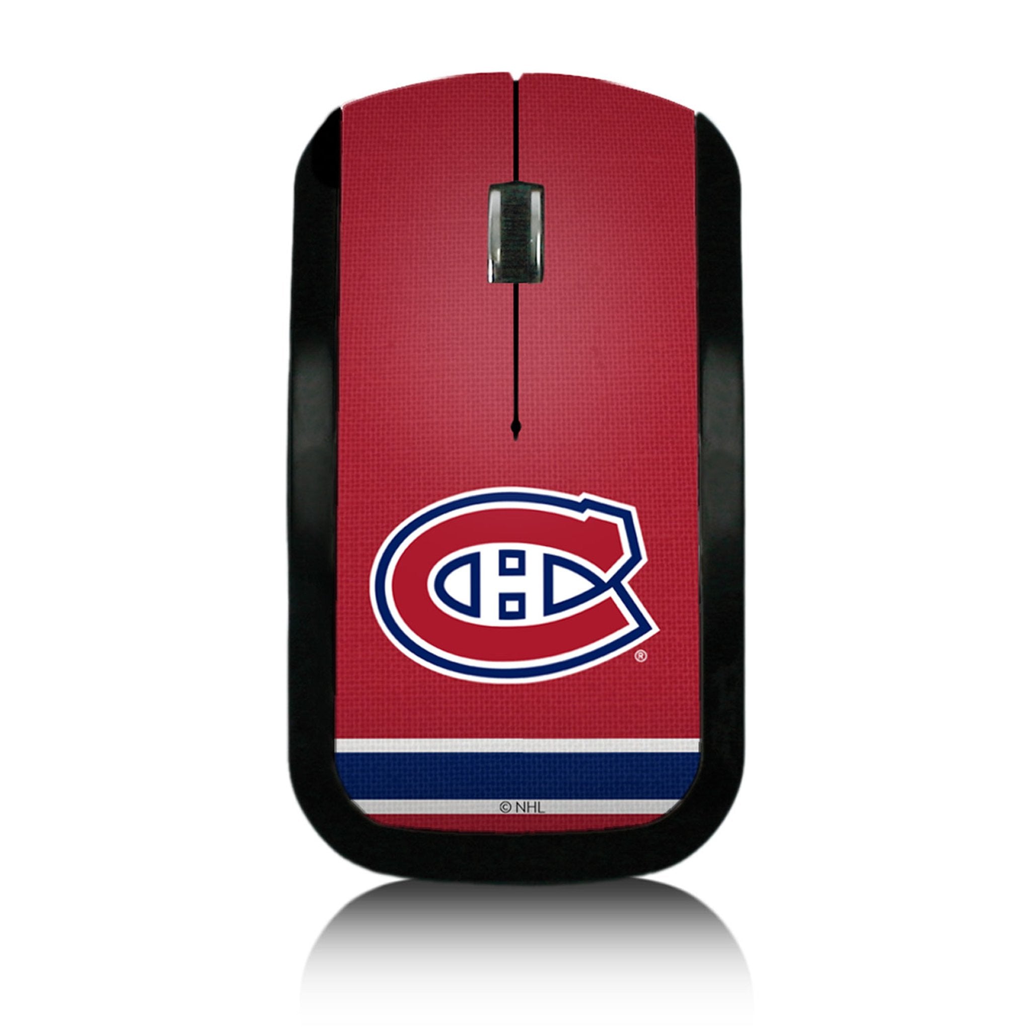 Montreal Canadiens Stripe Wireless Mouse - Sports Gifts, Sports Memorabilia, Sports Collectibles, Fan Shop