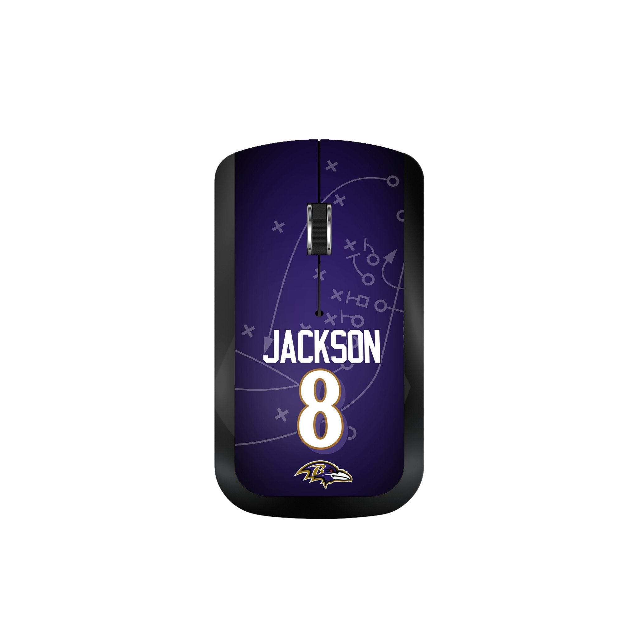 Lamar Jackson Baltimore Ravens 8 Ready Wireless Mouse - Sports Gifts, Sports Memorabilia, Sports Collectibles, Fan Shop