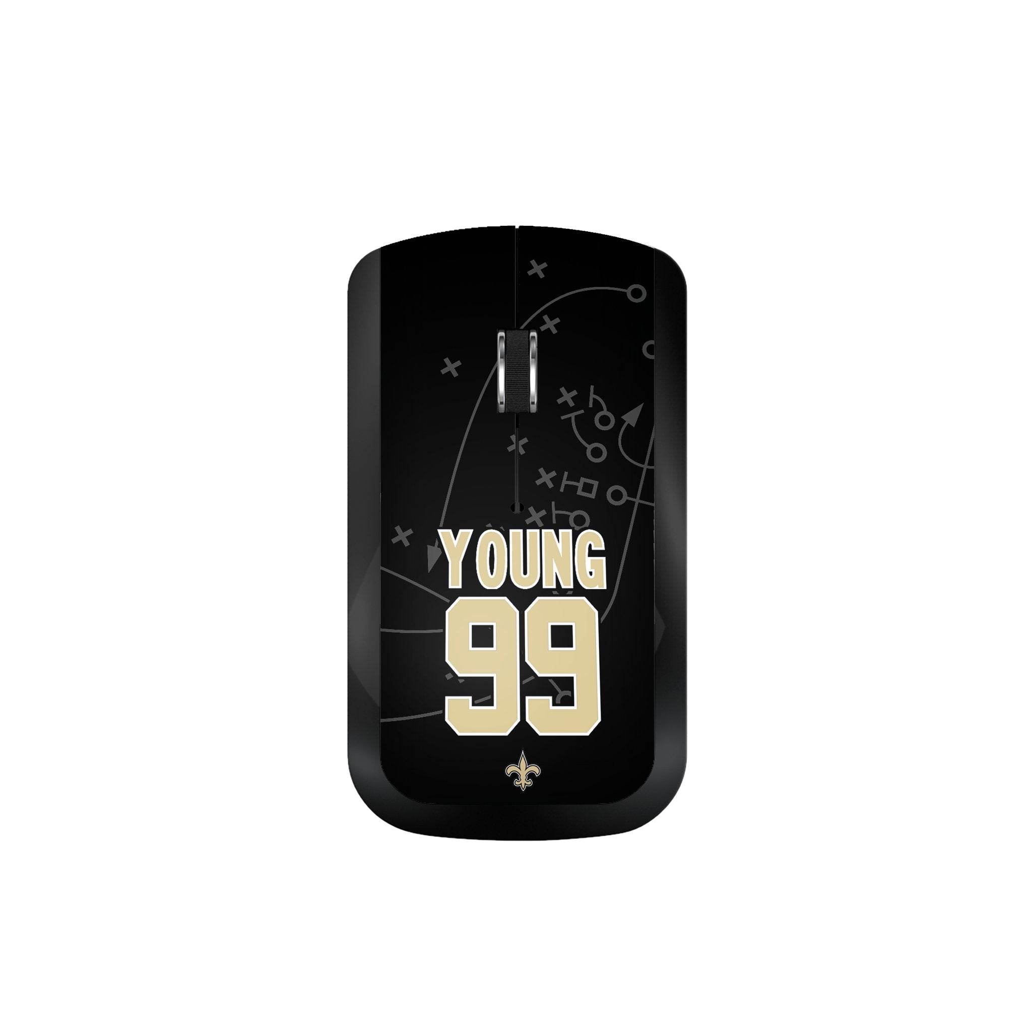 Chase Young New Orleans Saints 99 Ready Wireless Mouse - Sports Gifts, Sports Memorabilia, Sports Collectibles, Fan Shop