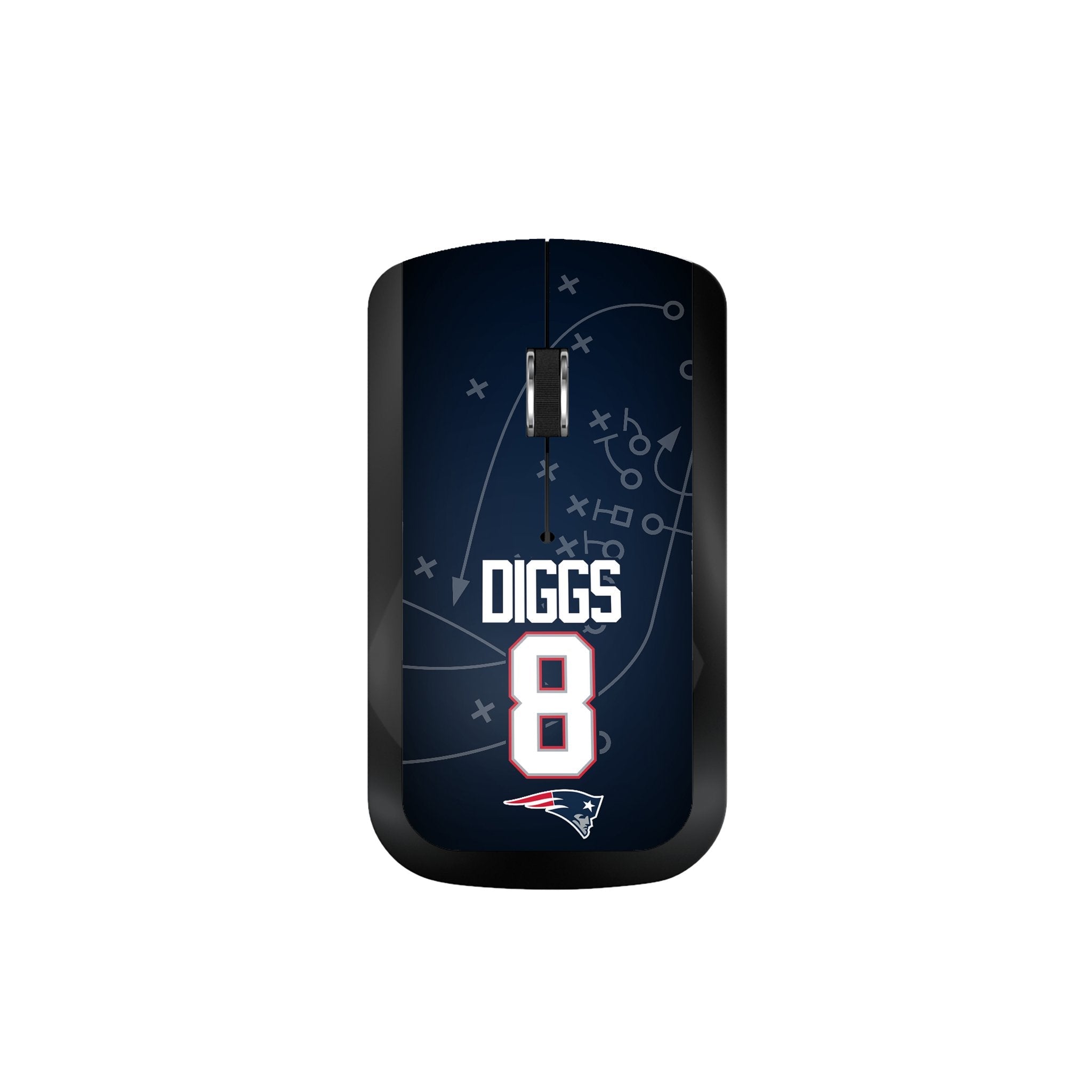 Stefon Diggs New England Patriots 8 Game Tactic Wireless Mouse - Sports Gifts, Sports Memorabilia, Sports Collectibles, Fan Shop