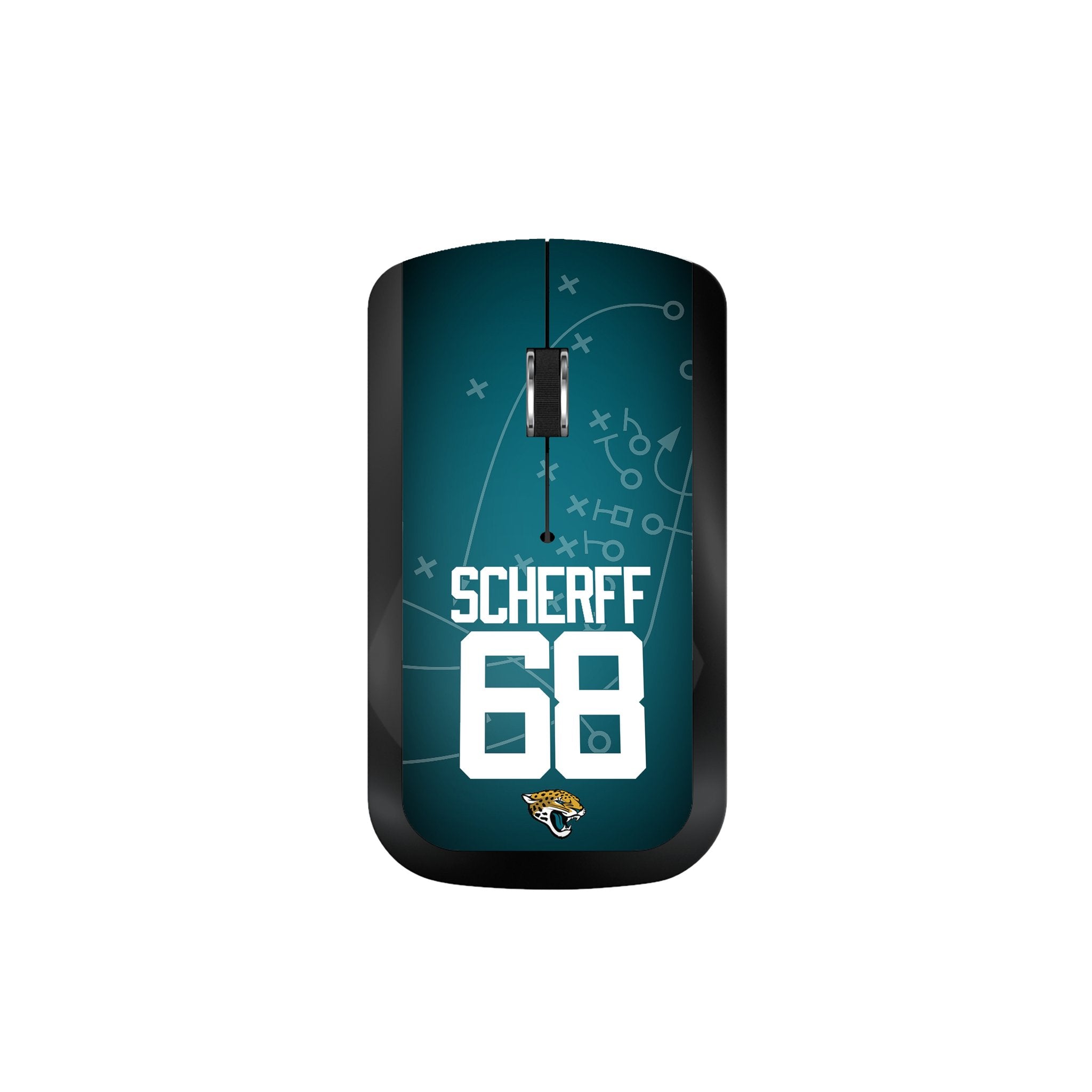 Brandon Scherff Jacksonville Jaguars 68 Ready Wireless Mouse - Sports Gifts, Sports Memorabilia, Sports Collectibles, Fan Shop