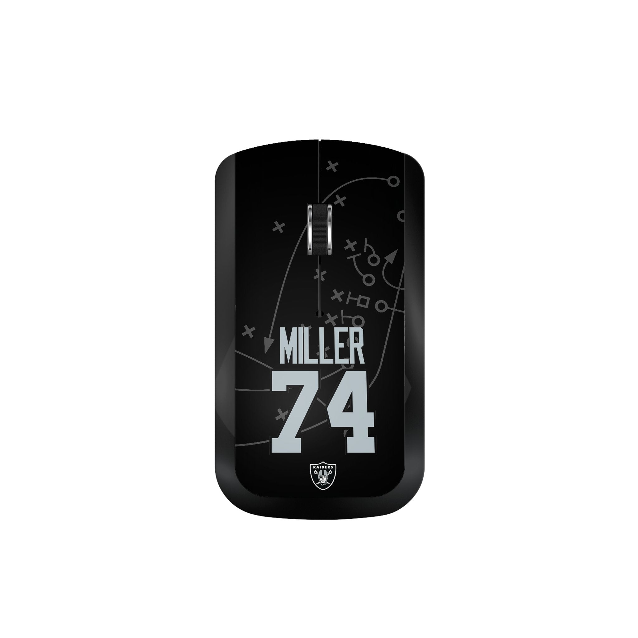 Kolton Miller Las Vegas Raiders 74 Ready Wireless Mouse - Sports Gifts, Sports Memorabilia, Sports Collectibles, Fan Shop