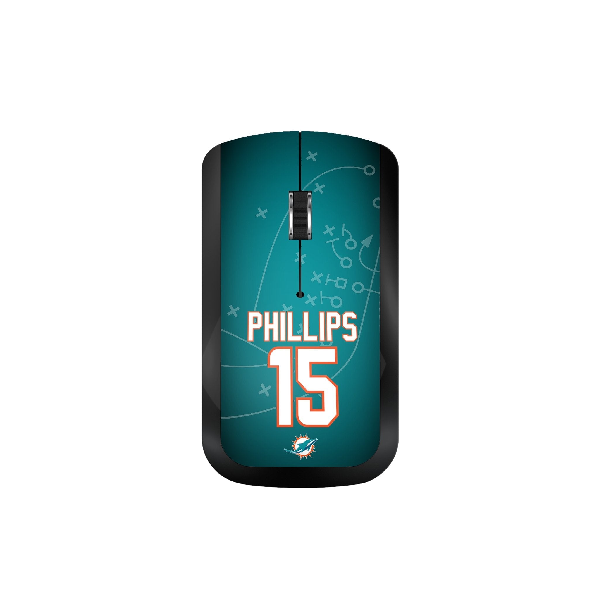 Jaelan Phillips Miami Dolphins 15 Ready Wireless Mouse - Sports Gifts, Sports Memorabilia, Sports Collectibles, Fan Shop