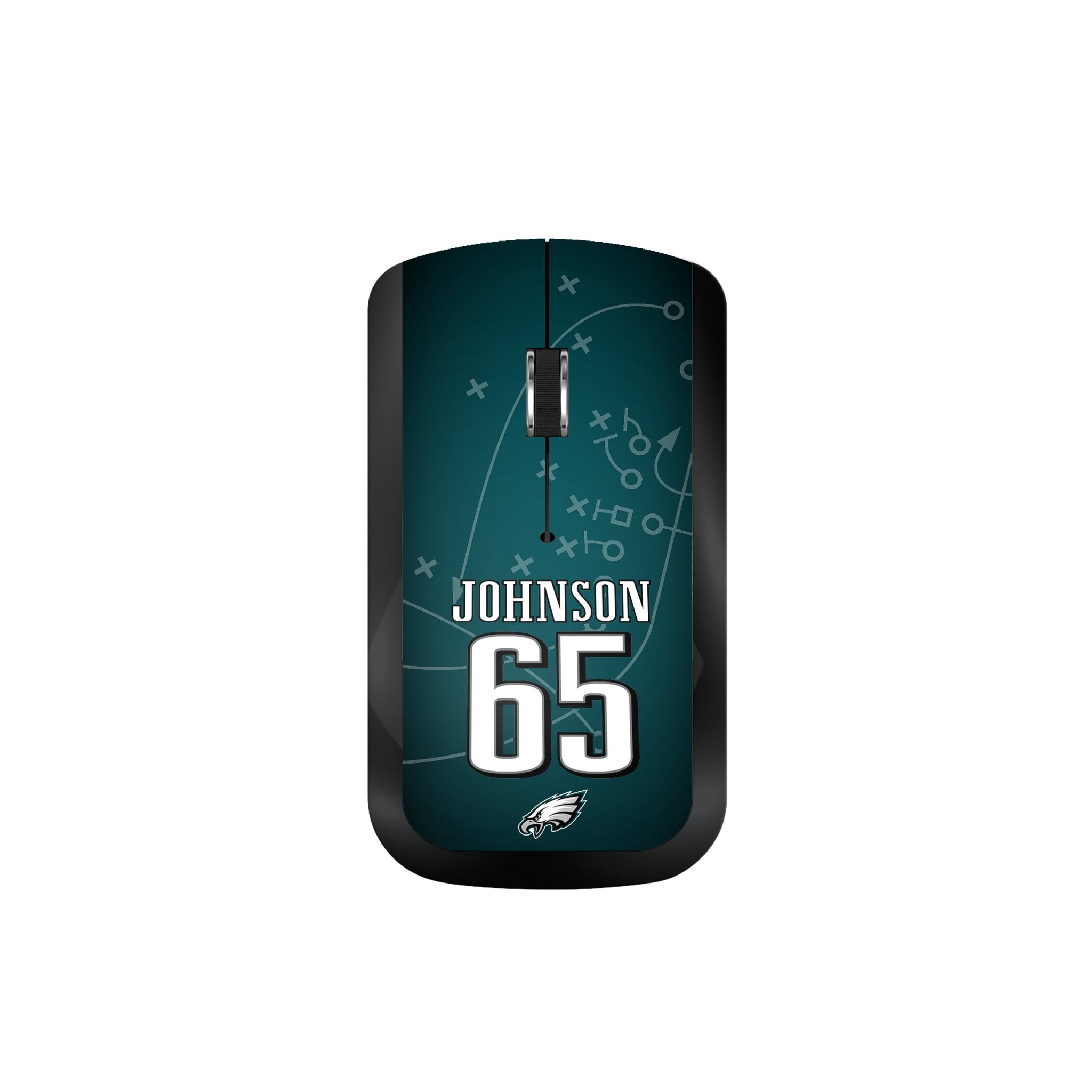 Lane Johnson Philadelphia Eagles 65 Ready Wireless Mouse - Sports Gifts, Sports Memorabilia, Sports Collectibles, Fan Shop