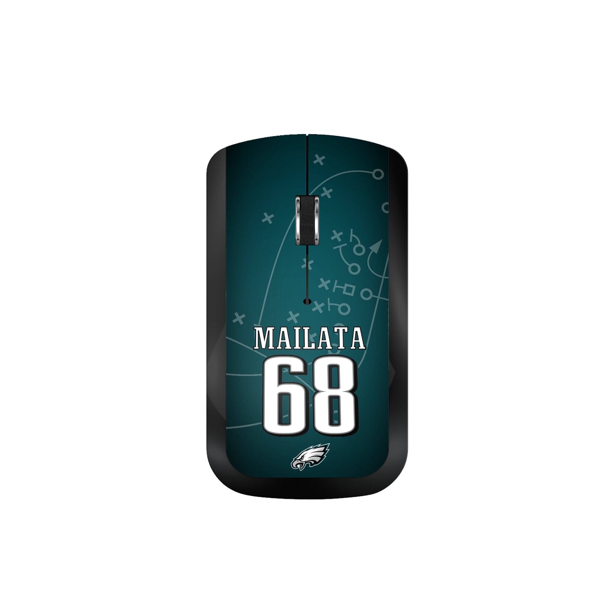 Jordan Mailata Philadelphia Eagles 68 Ready Wireless Mouse - Sports Gifts, Sports Memorabilia, Sports Collectibles, Fan Shop