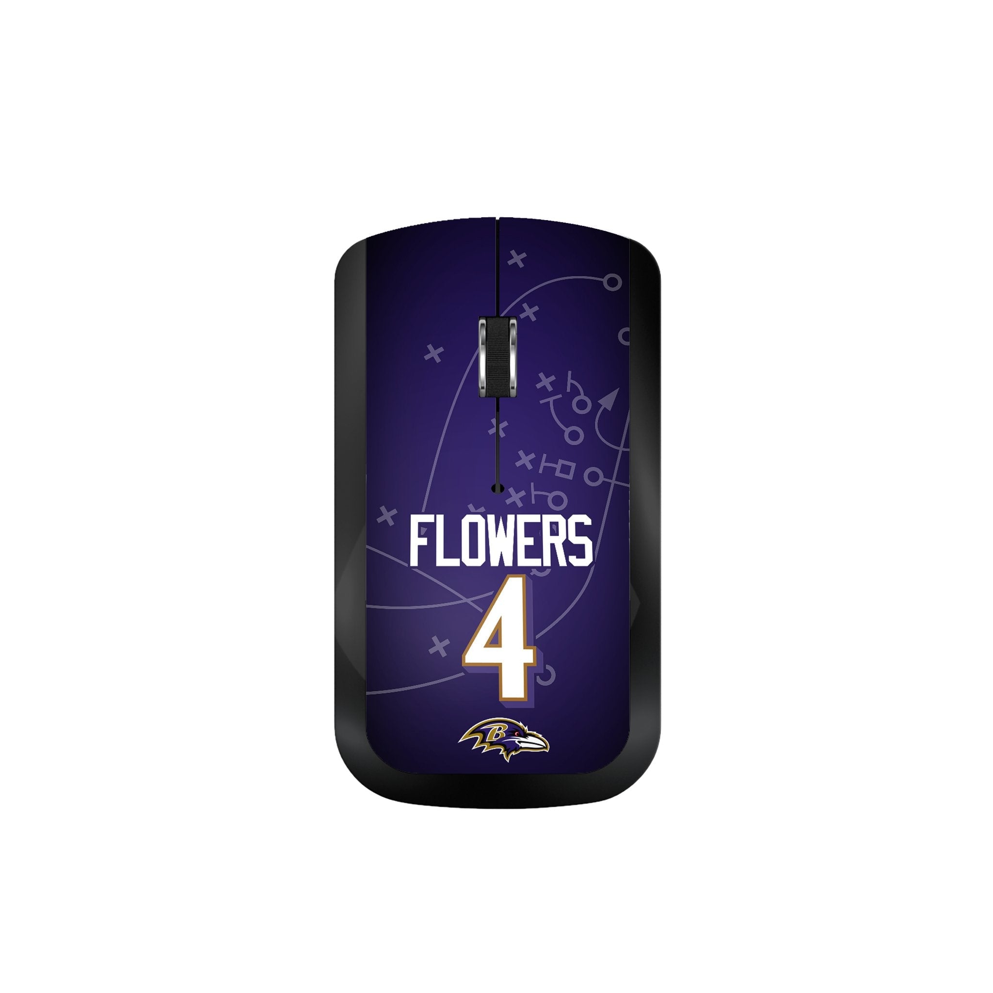 Zay Flowers Baltimore Ravens 4 Ready Wireless Mouse - Sports Gifts, Sports Memorabilia, Sports Collectibles, Fan Shop
