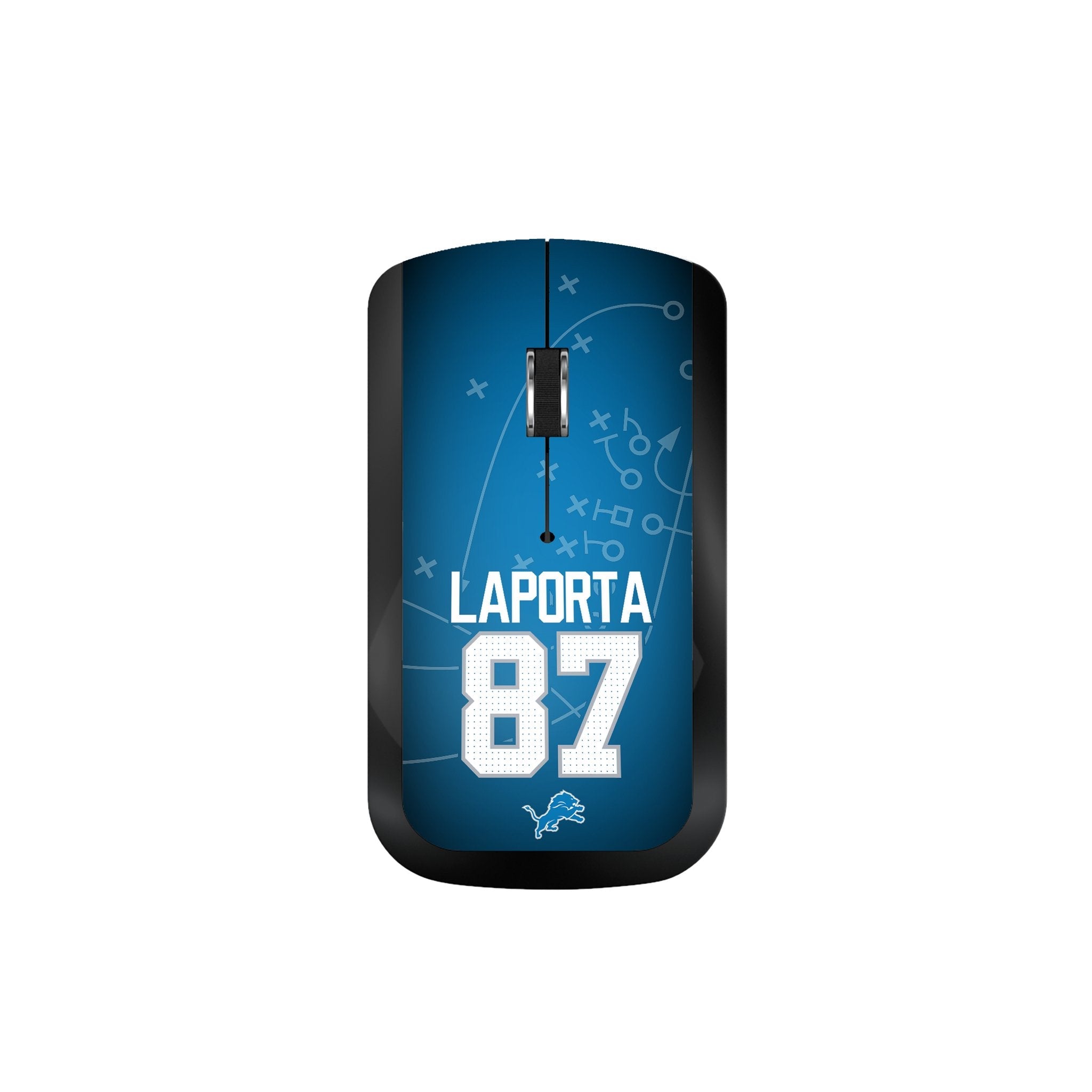Sam LaPorta Detroit Lions 87 Ready Wireless Mouse - Sports Gifts, Sports Memorabilia, Sports Collectibles, Fan Shop