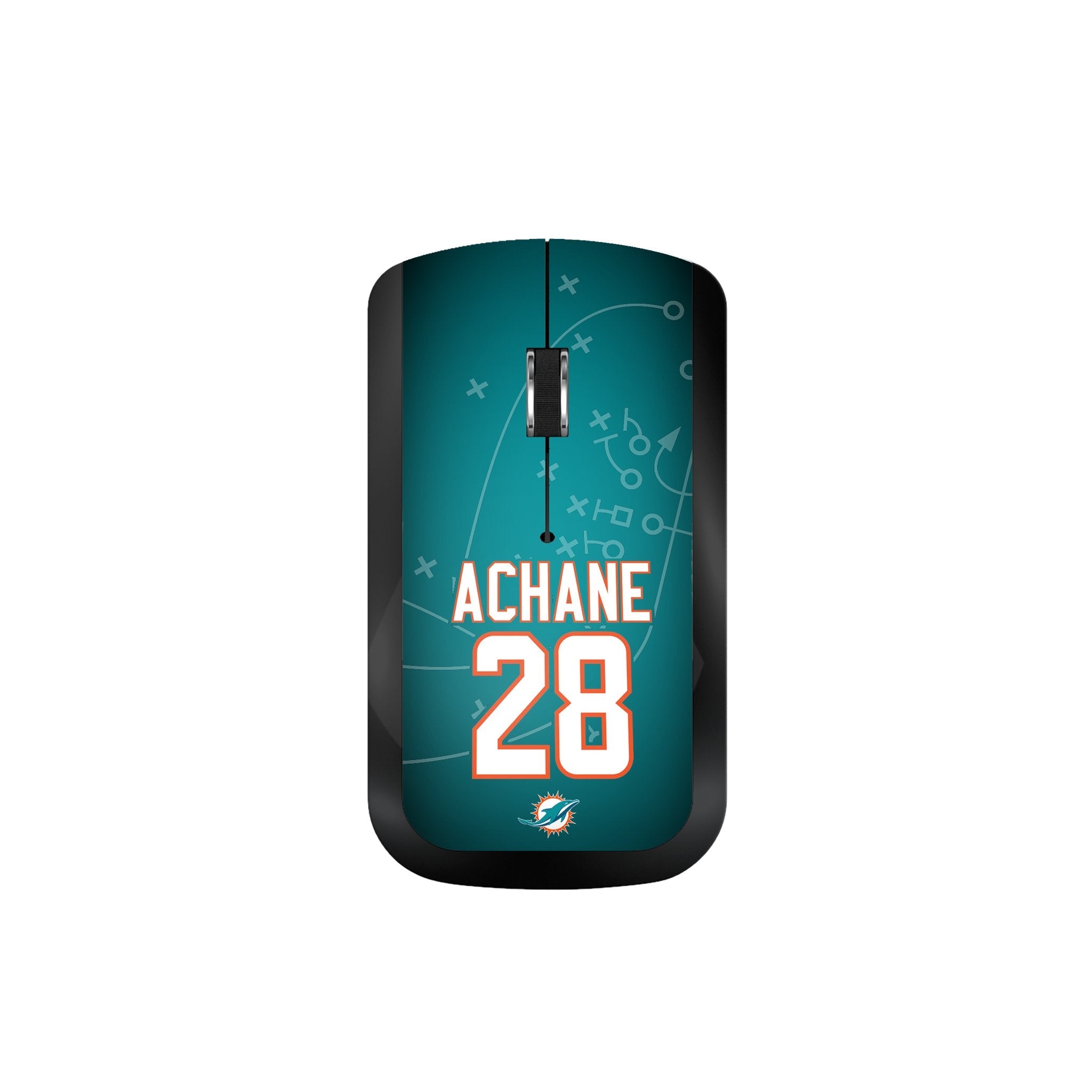 De'Von Achane Miami Dolphins 28 Ready Wireless Mouse - Sports Gifts, Sports Memorabilia, Sports Collectibles, Fan Shop