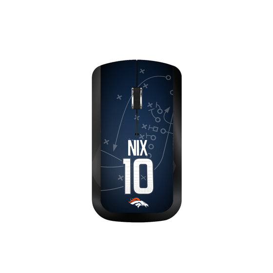 Bo Nix Denver Broncos 10 Game Tactic Wireless Mouse - Sports Gifts, Sports Memorabilia, Sports Collectibles, Fan Shop