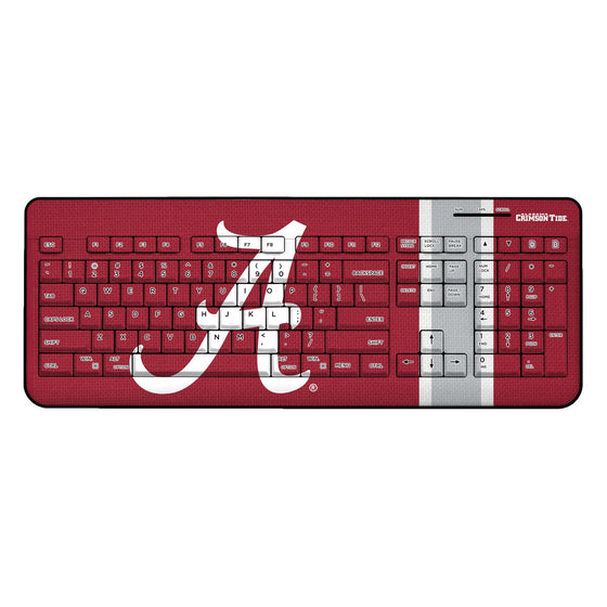 University of Alabama Crimson Tide Script A Stripe Wireless USB Keyboard - Sports Gifts, Sports Memorabilia, Sports Collectibles, Fan Shop