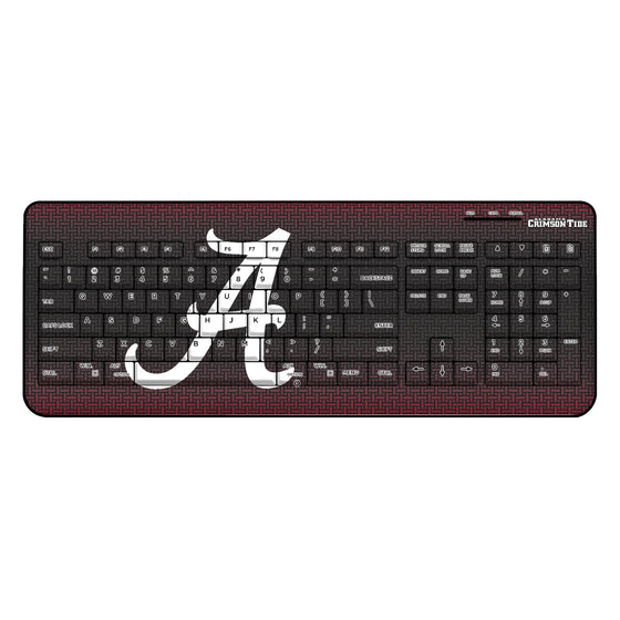 University of Alabama Crimson Tide Script A Linen Wireless USB Keyboard - Sports Gifts, Sports Memorabilia, Sports Collectibles, Fan Shop