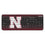 University of Nebraska Huskers Block N Linen Wireless USB Keyboard - Sports Gifts, Sports Memorabilia, Sports Collectibles, Fan Shop