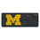 University of Michigan Wolverines Linen Wireless USB Keyboard - Sports Gifts, Sports Memorabilia, Sports Collectibles, Fan Shop