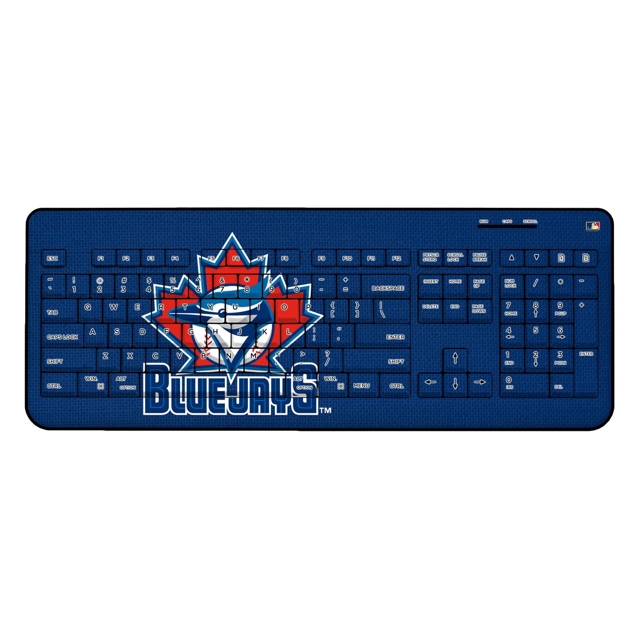 Toronto Blue Jays 1997-2002 - Cooperstown Collection Solid Wireless USB Keyboard - Sports Gifts, Sports Memorabilia, Sports Collectibles, Fan Shop