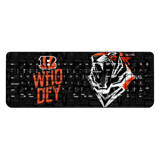 Cincinnati Bengals 2024 Illustrated Limited Edition Wireless USB Keyboard-0