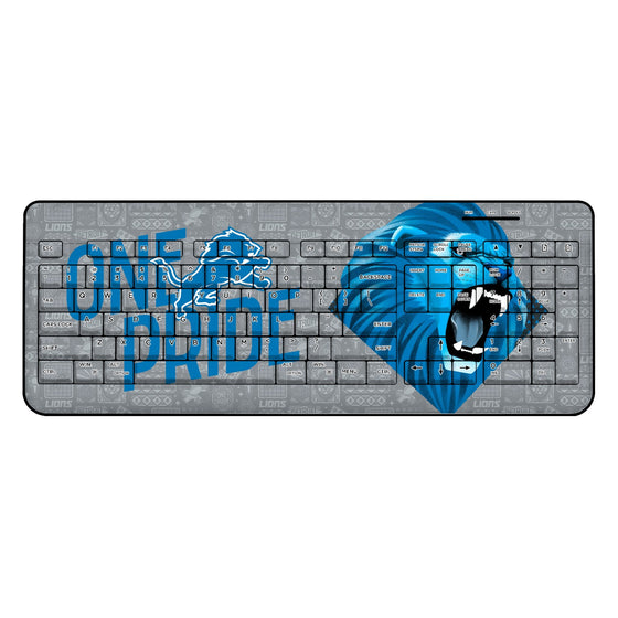 Detroit Lions 2024 Illustrated Limited Edition Wireless USB Keyboard-0