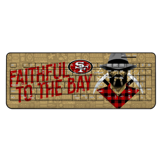 San Francisco 49ers 2024 Illustrated Limited Edition Wireless USB Keyboard-0