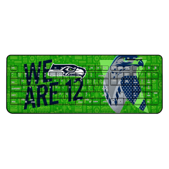 Seattle Seahawks 2024 Illustrated Limited Edition Wireless USB Keyboard-0