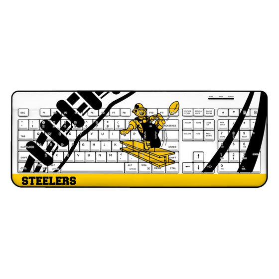 Pittsburgh Steelers 1961 Historic Collection Passtime Wireless USB Keyboard - Sports Gifts, Sports Memorabilia, Sports Collectibles, Fan Shop
