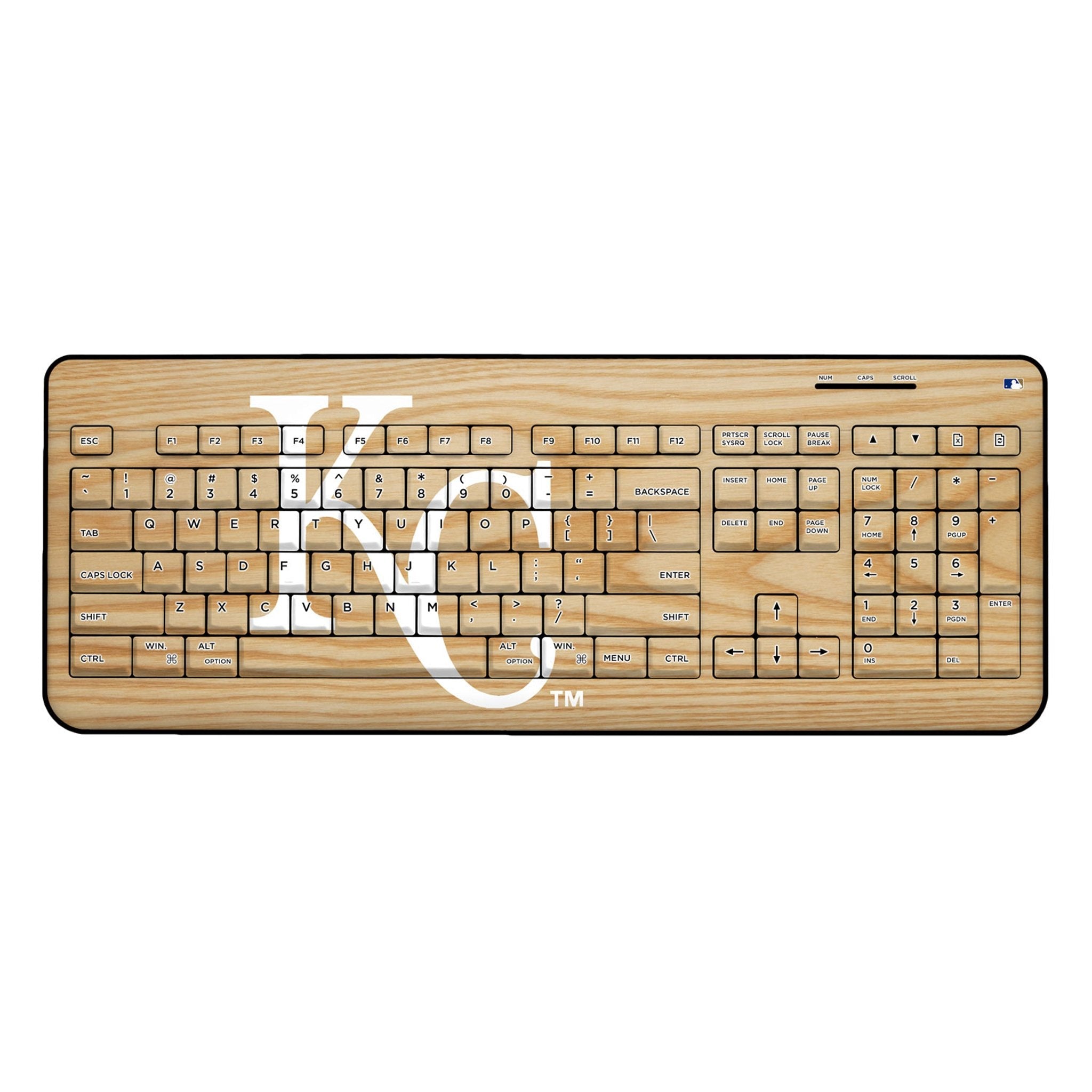 Kansas City Royals Baseball Bat Wireless USB Keyboard - Sports Gifts, Sports Memorabilia, Sports Collectibles, Fan Shop