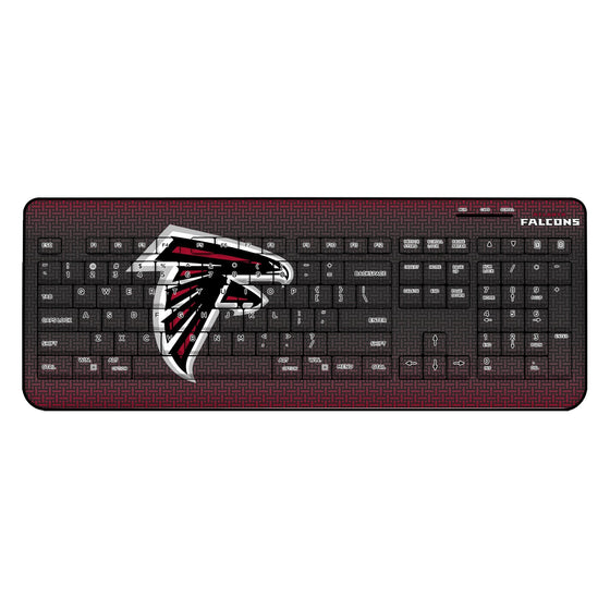 Atlanta Falcons Linen Wireless USB Keyboard - Sports Gifts, Sports Memorabilia, Sports Collectibles, Fan Shop