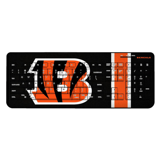 Cincinnati Bengals Stripe Wireless USB Keyboard-0