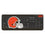 Cleveland Browns Linen Wireless USB Keyboard - Sports Gifts, Sports Memorabilia, Sports Collectibles, Fan Shop
