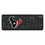 Houston Texans Linen Wireless USB Keyboard - Sports Gifts, Sports Memorabilia, Sports Collectibles, Fan Shop