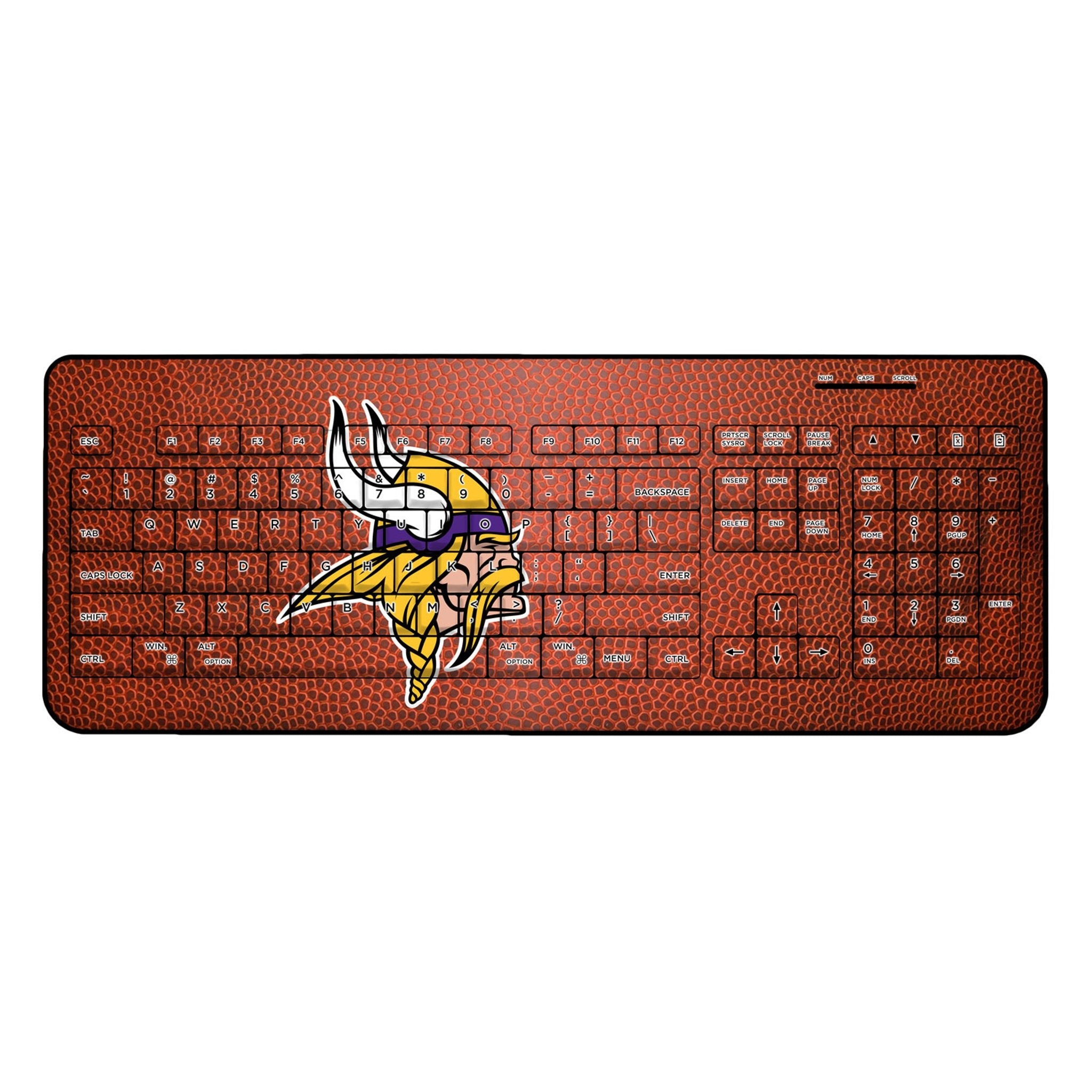 Minnesota Vikings Football Wireless USB Keyboard - Sports Gifts, Sports Memorabilia, Sports Collectibles, Fan Shop