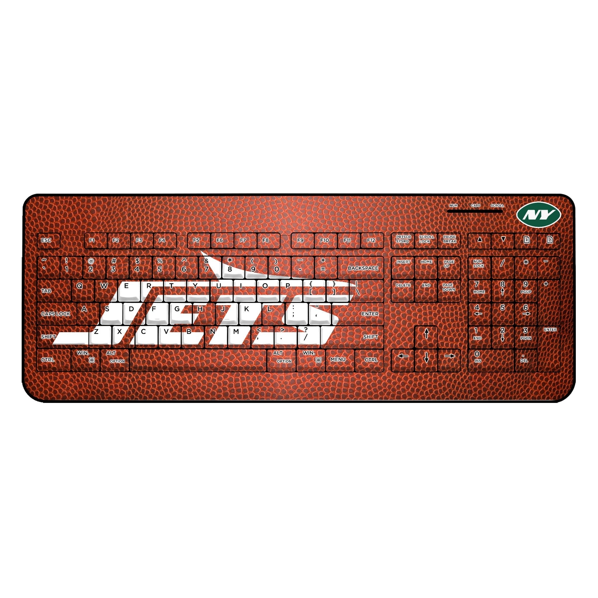 New York Jets Football Wireless USB Keyboard - Sports Gifts, Sports Memorabilia, Sports Collectibles, Fan Shop