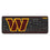 Washington Commanders Linen Wireless USB Keyboard - Sports Gifts, Sports Memorabilia, Sports Collectibles, Fan Shop